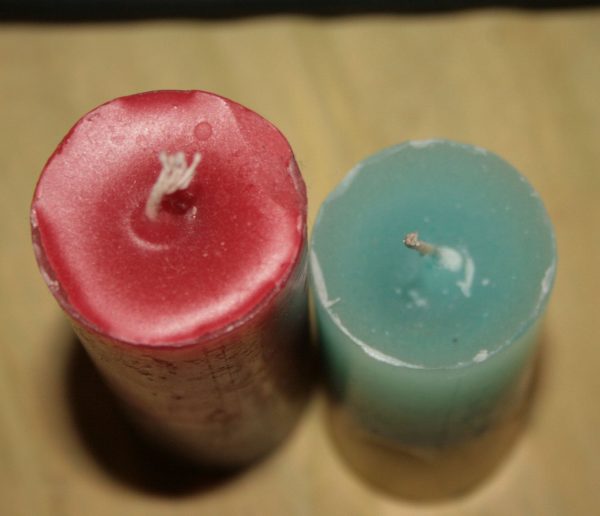 Декоративні свічки патріотичних кольорів