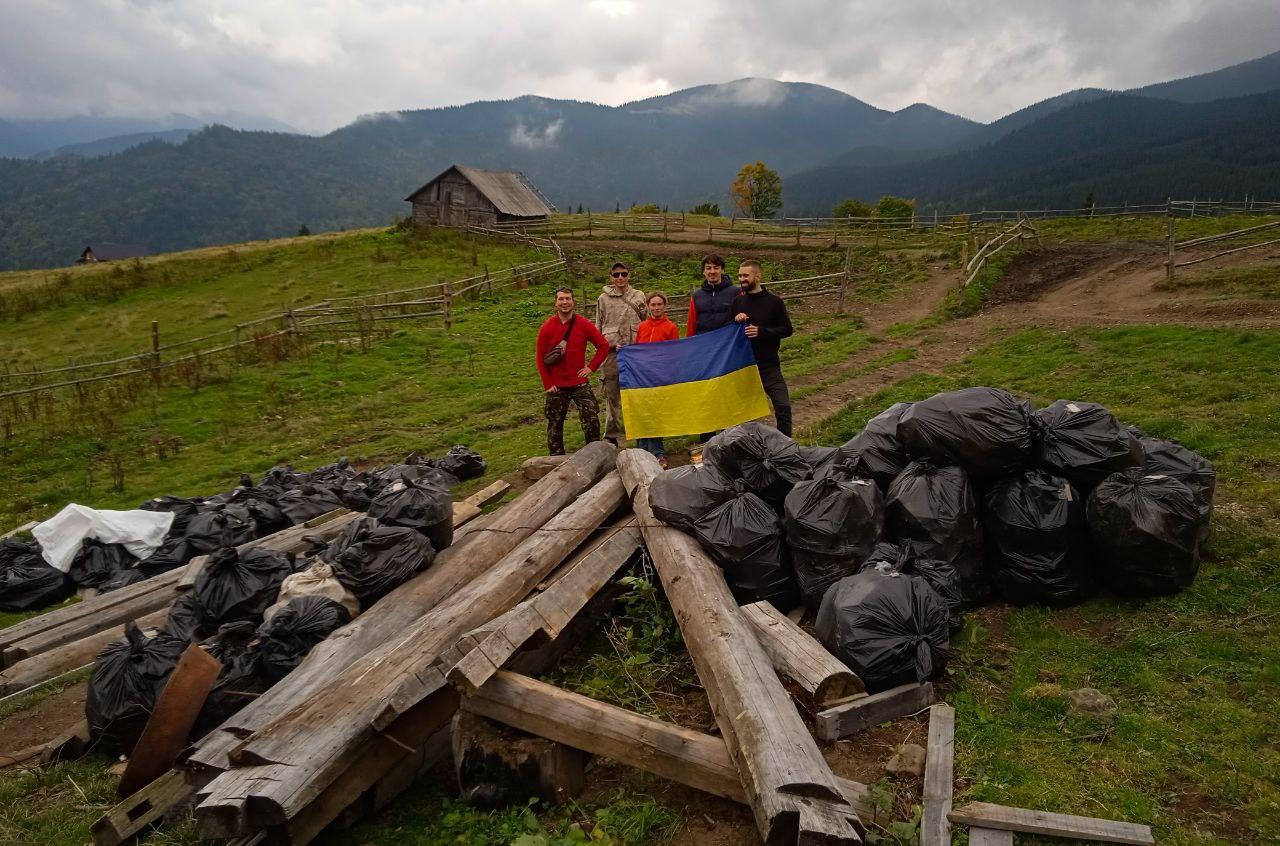 сміття на полонині Смотрич 