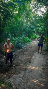Mountain access route maintenance